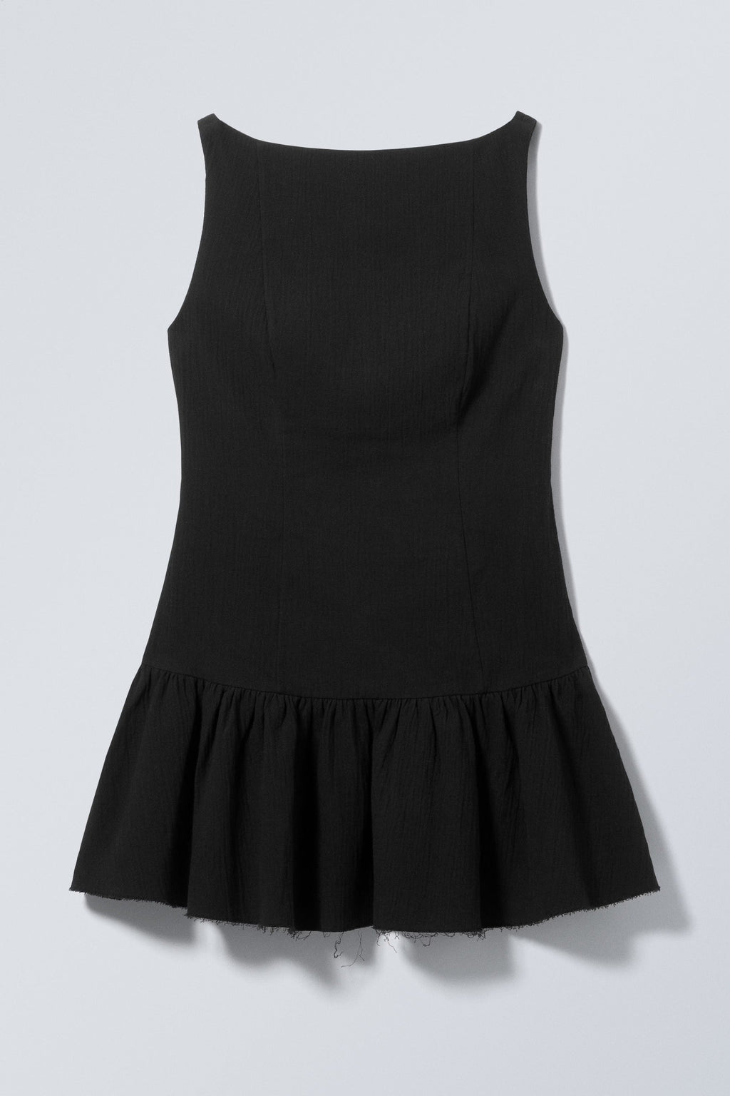 Ärmelloses Twill-Minikleid